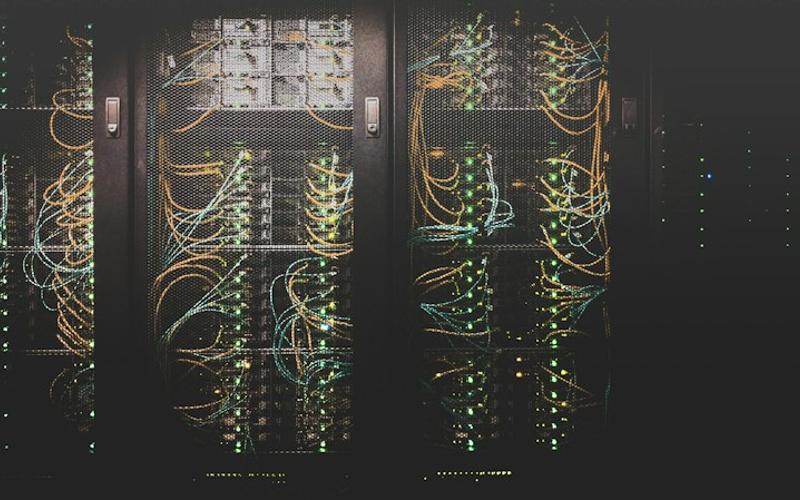 Server racks used for backup and disaster recovery