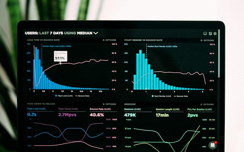 Monitoring dashboard showing system health and performance
